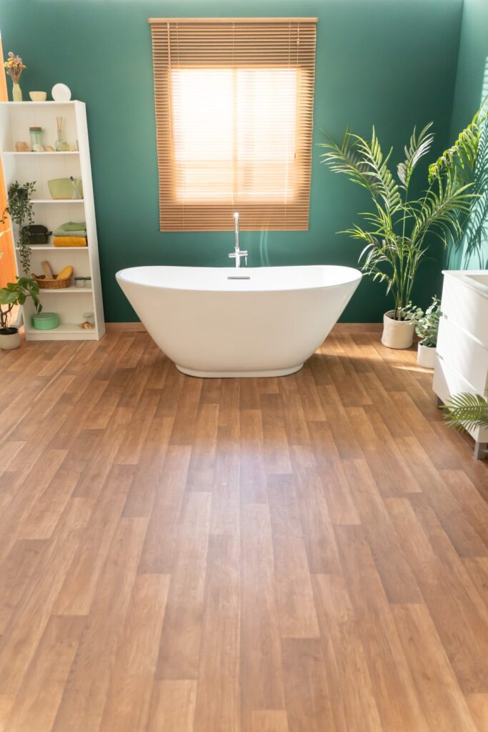 modern bright bathroom with wooden floor and green 2026 03 17 20 14 57 utc Large